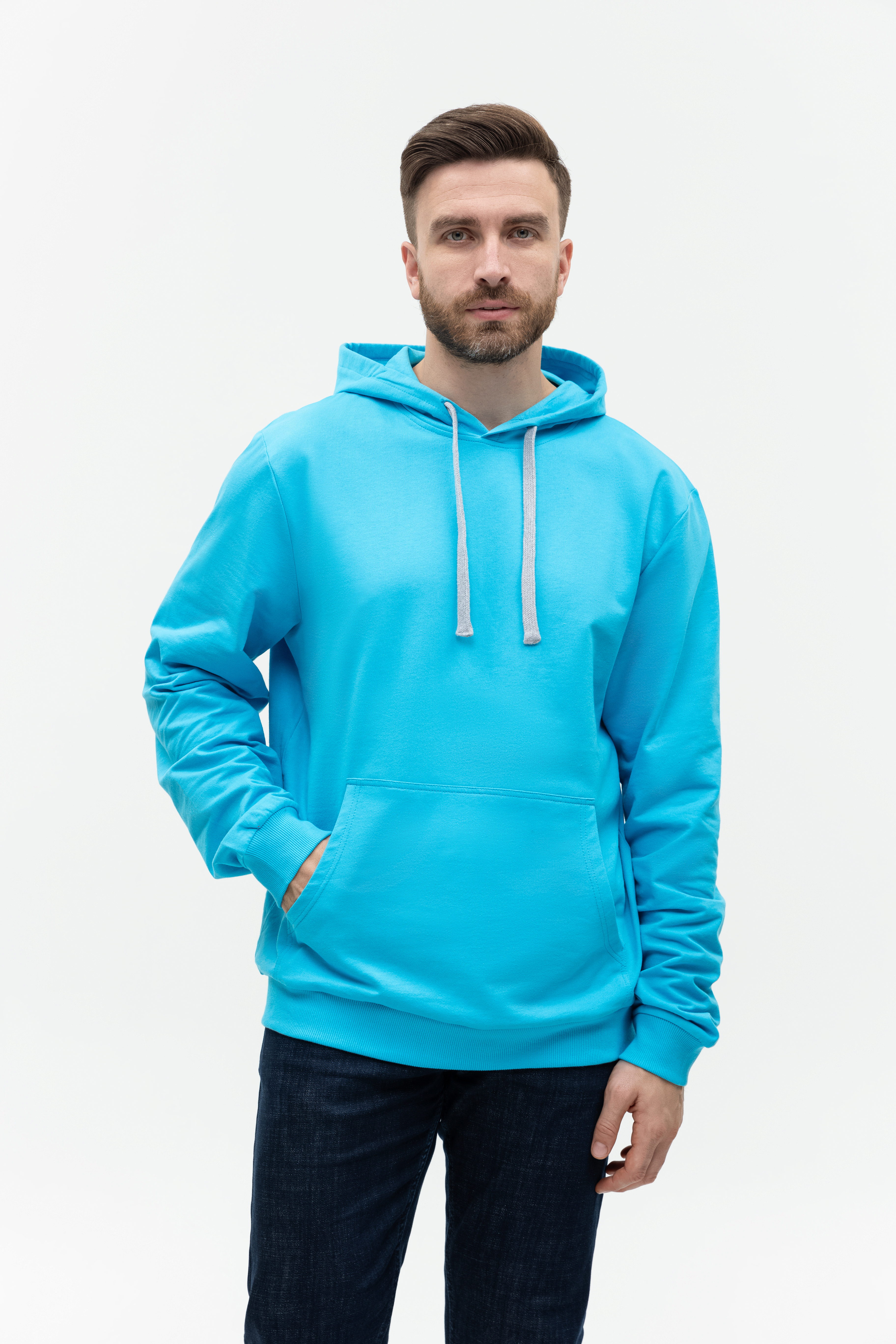 Худи унисекс STAN футер без начёса 260, 23, Бирюзовый,  (32)  (50/L)