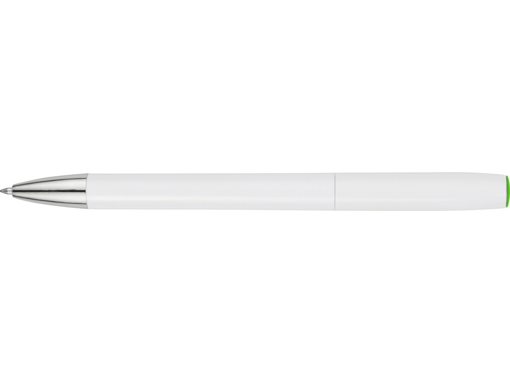 Ручка шариковая Локи, белый/зеленое яблоко