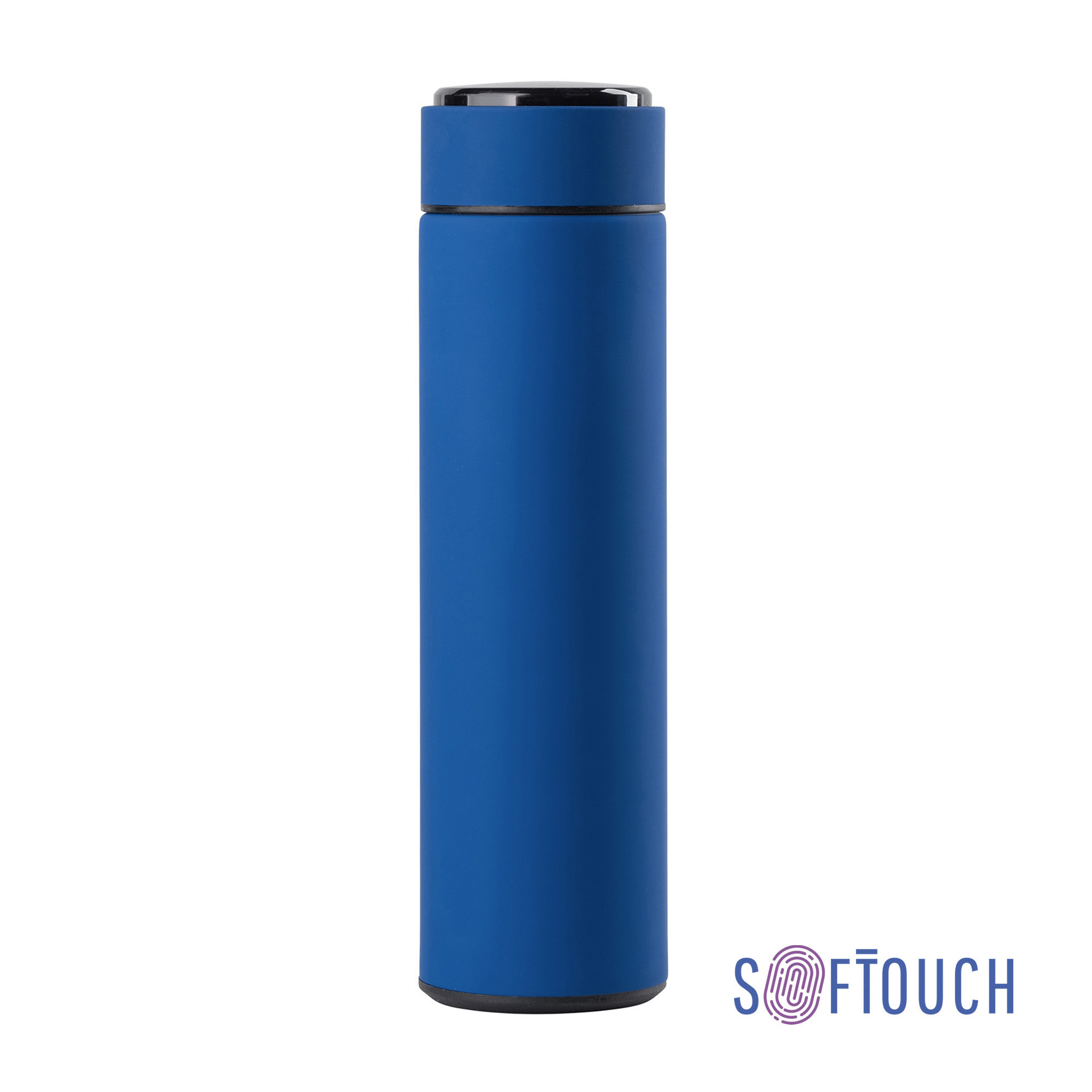 Термос "Бостон next" 500 мл с индикацией температуры, soft touch, сменная батарейка фото на сайте Print Logo.