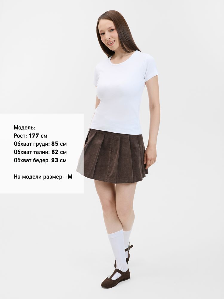 Футболка женская с круглым вырезом Lady 220 белая, размер M