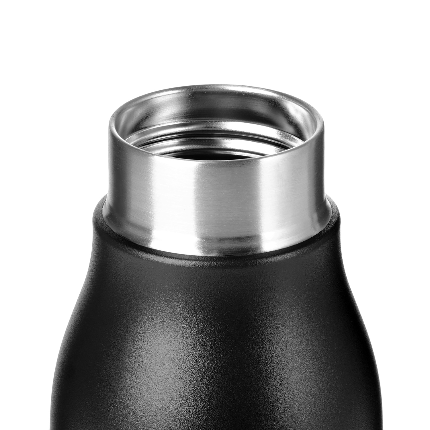 Термобутылка вакуумная герметичная Севилла (Sevilla), аква — пример нанесения логотипа (Portobello Термокружки) | Print Logo