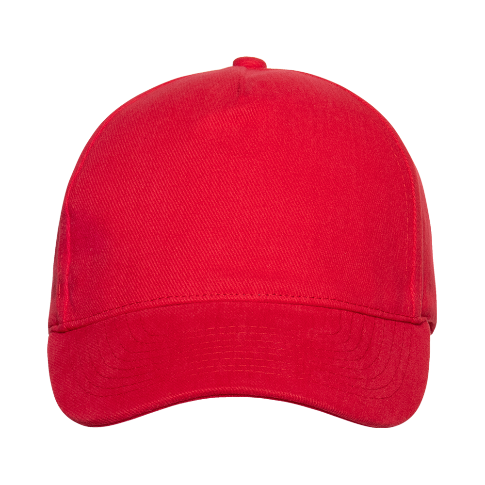 Бейсболка STAN 5 клиньев хлопок 280, 11, Красный,  (14)  (56-58/ONE SIZE)