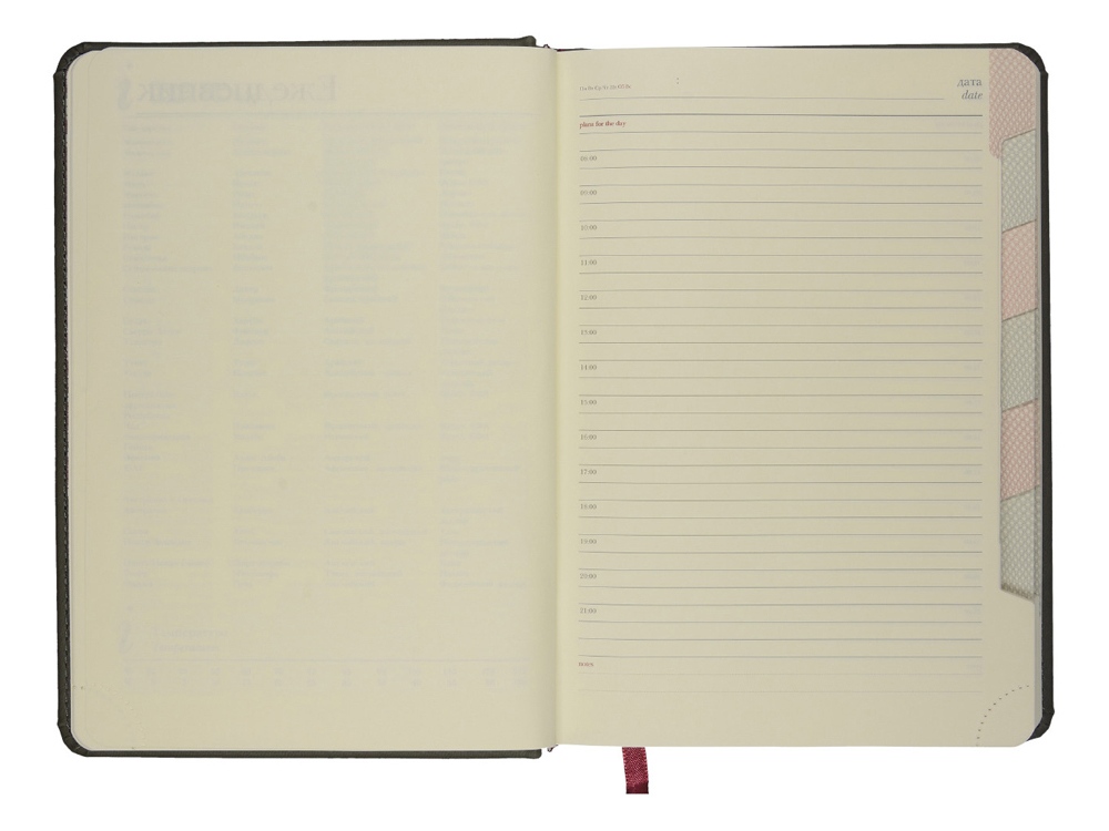 Ежедневник недатированный А5 Velvet Index (серый)