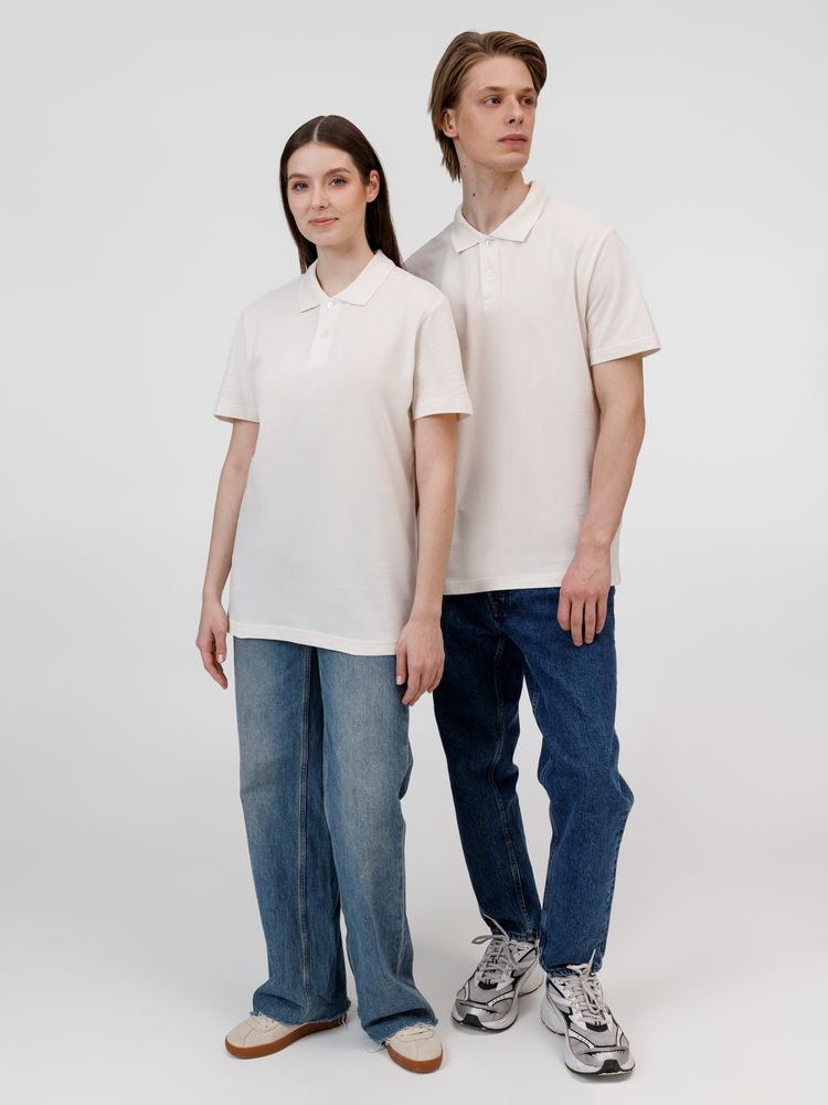 Рубашка поло унисекс Pulse, молочно-белая, размер XL