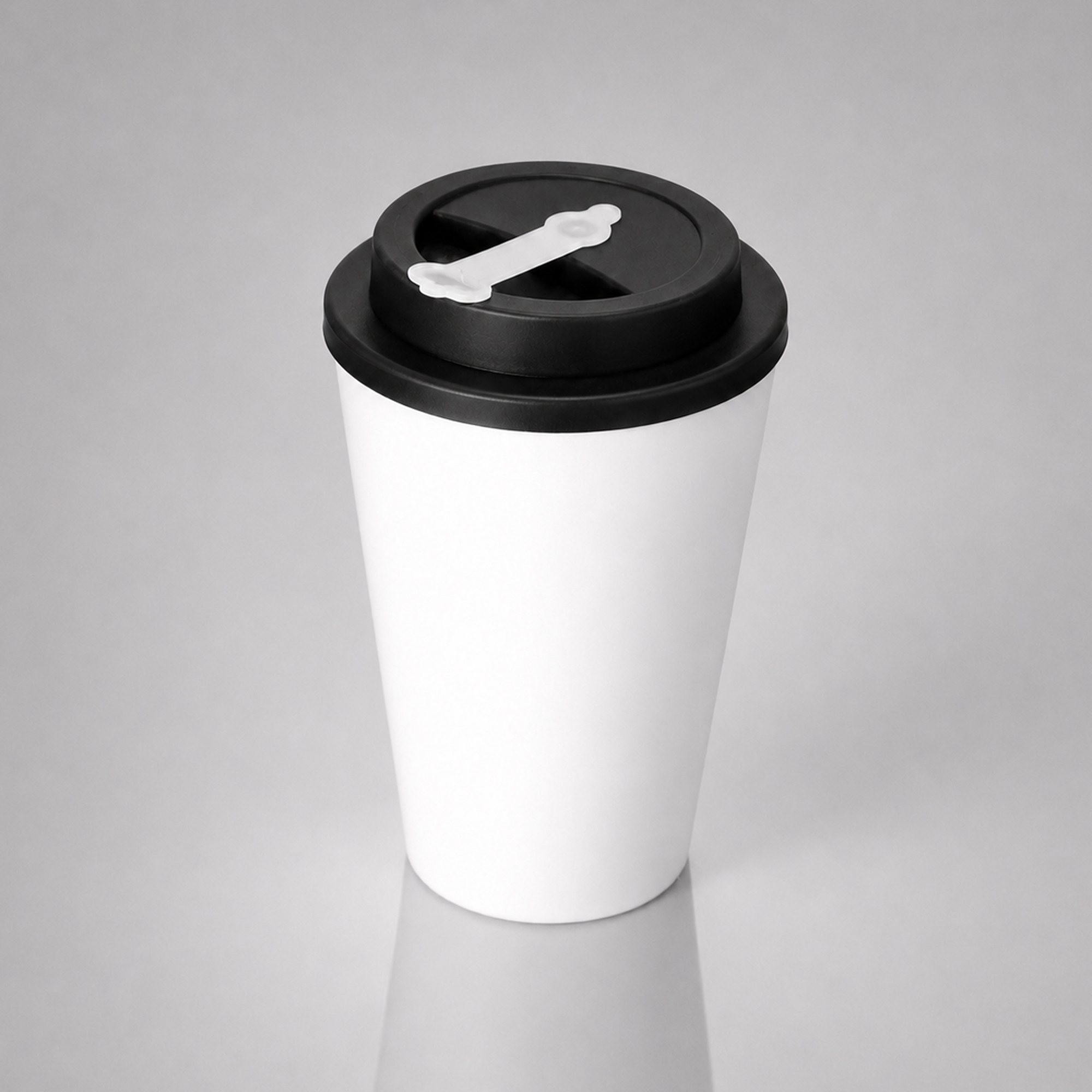 Пластиковый стакан с двойными стенками Take away с логотипом  | Print Logo