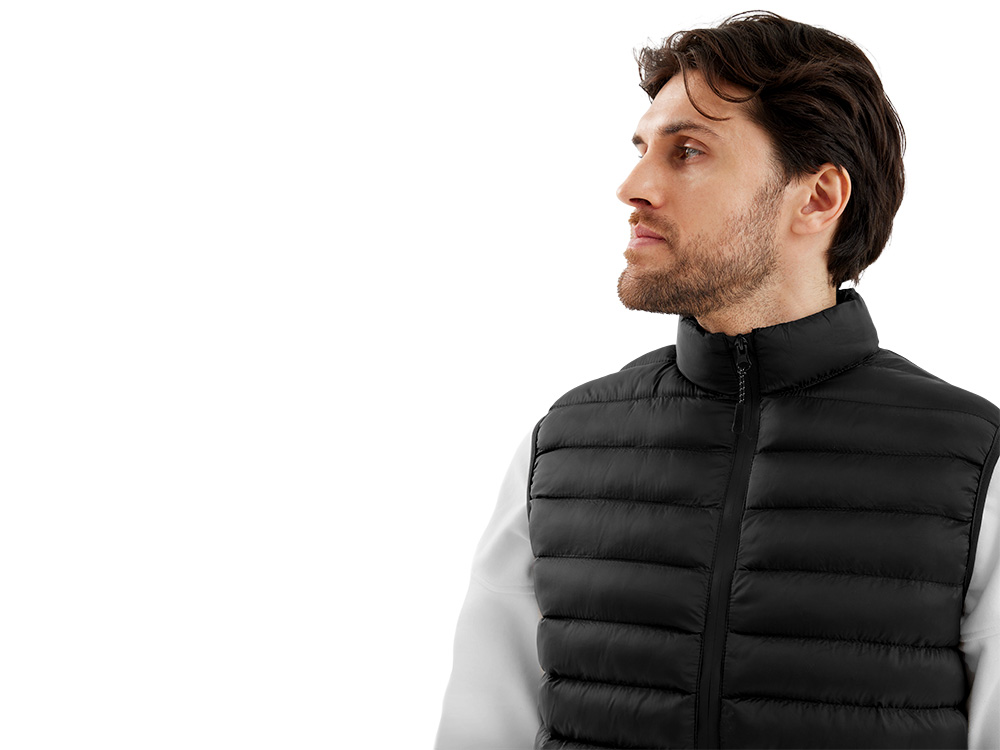 Стеганый жилет Uniqloud, черный