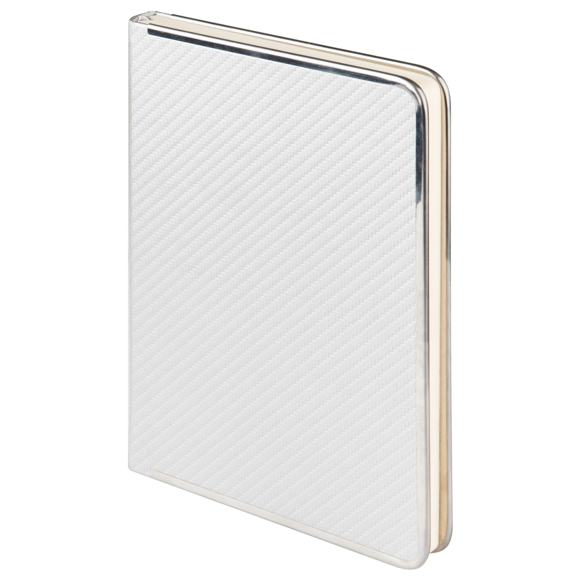 Ежедневник Carbon недатированный, серебро фото на сайте Print Logo.