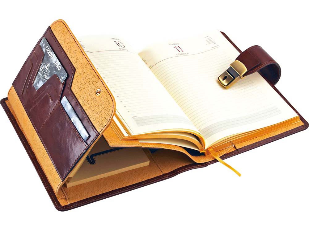 Ежедневник Люкс Giulio Barсa, коричневый