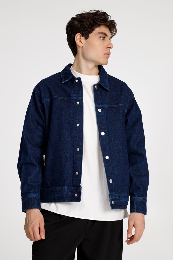 Куртка джинсовая O1, темно-синяя, размер XS/S