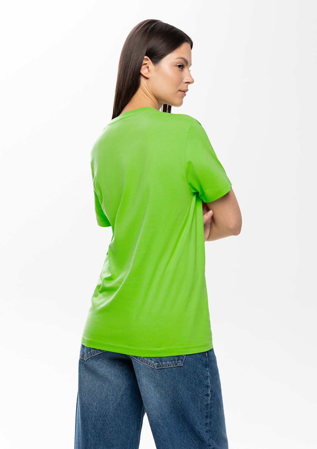 Футболка унисекс без бокового шва STAN хлопок 160, 02, Ярко-зелёный,  (26)  (54/XXL)