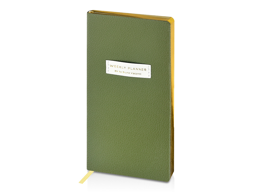 Еженедельник недатированный А6 Verde с логотипом Bruno Visconti | Print Logo