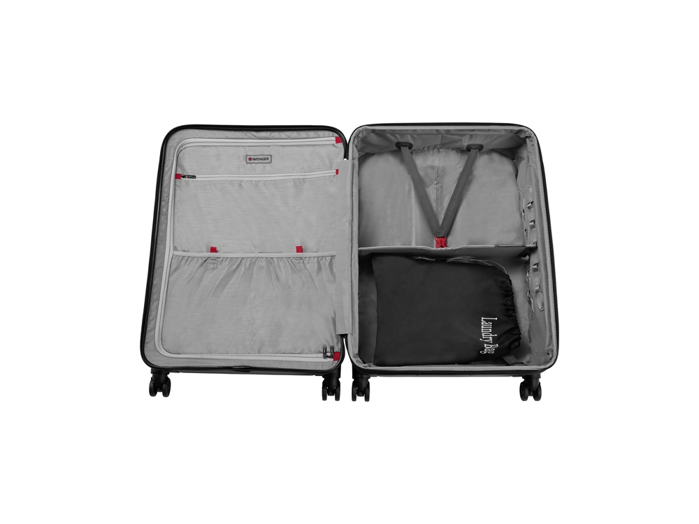 Чемодан WENGER Matrix, черный, поликарбонат, 55 x 75 x 29,5 см, 96 л