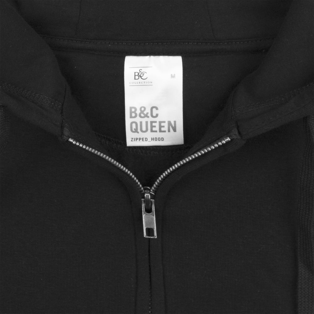 Толстовка на молнии с капюшоном женская Queen фото на сайте Print Logo.