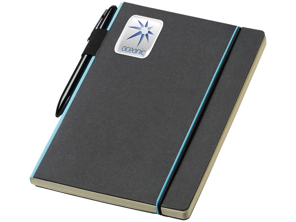 Блокнот А5 Cuppia, черный/светло-синий