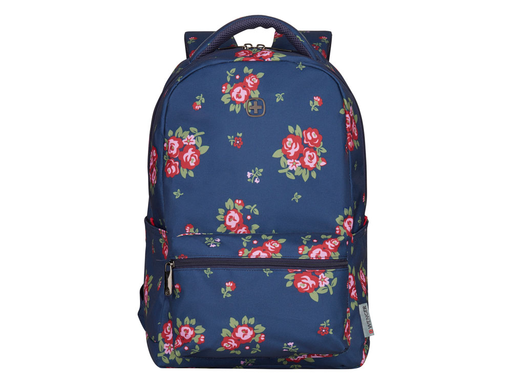 Рюкзак WENGER 16 синий с рисунком, полиэстер, 36 х 45 х 25 см, 22 л