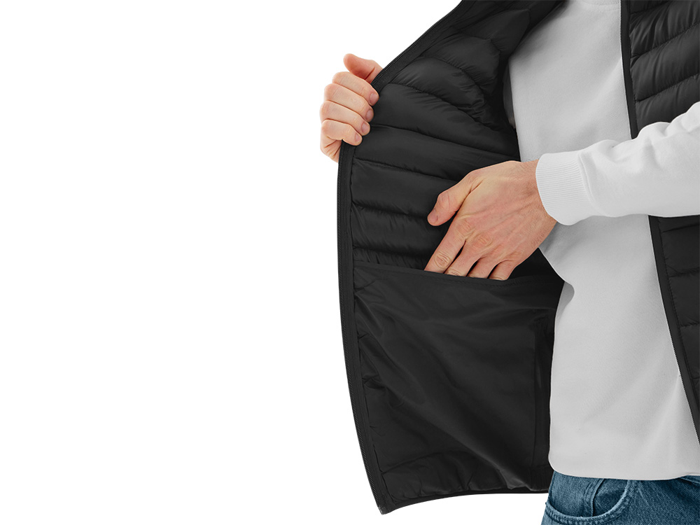 Стеганый жилет Uniqloud, черный