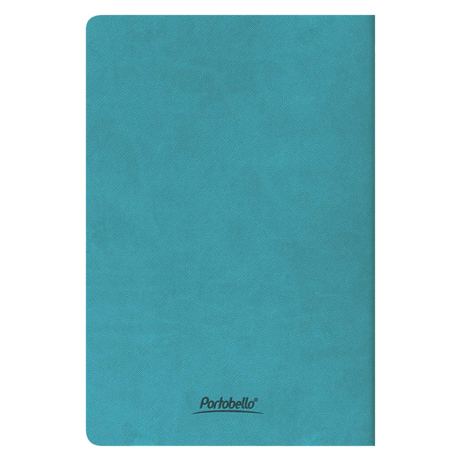 Блокнот Corsa slim, бирюзовый