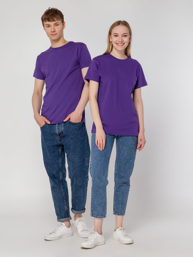 Футболка унисекс T-bolka 160, фиолетовая, размер XXXL