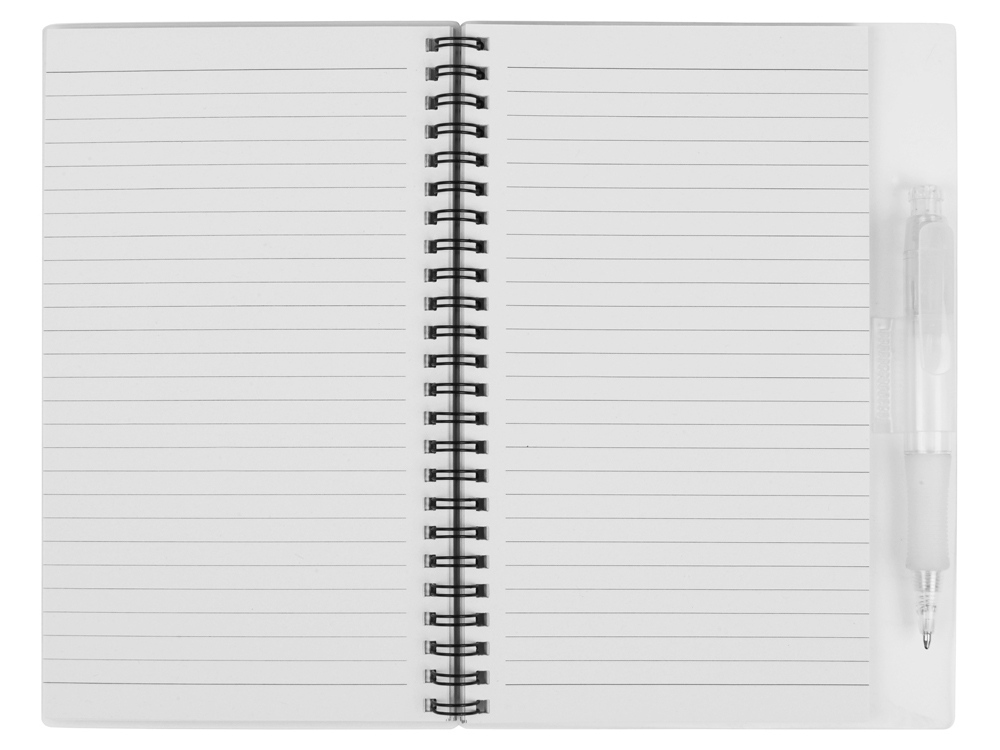 Блокнот А5 Hyatt с ручкой шариковой, белый