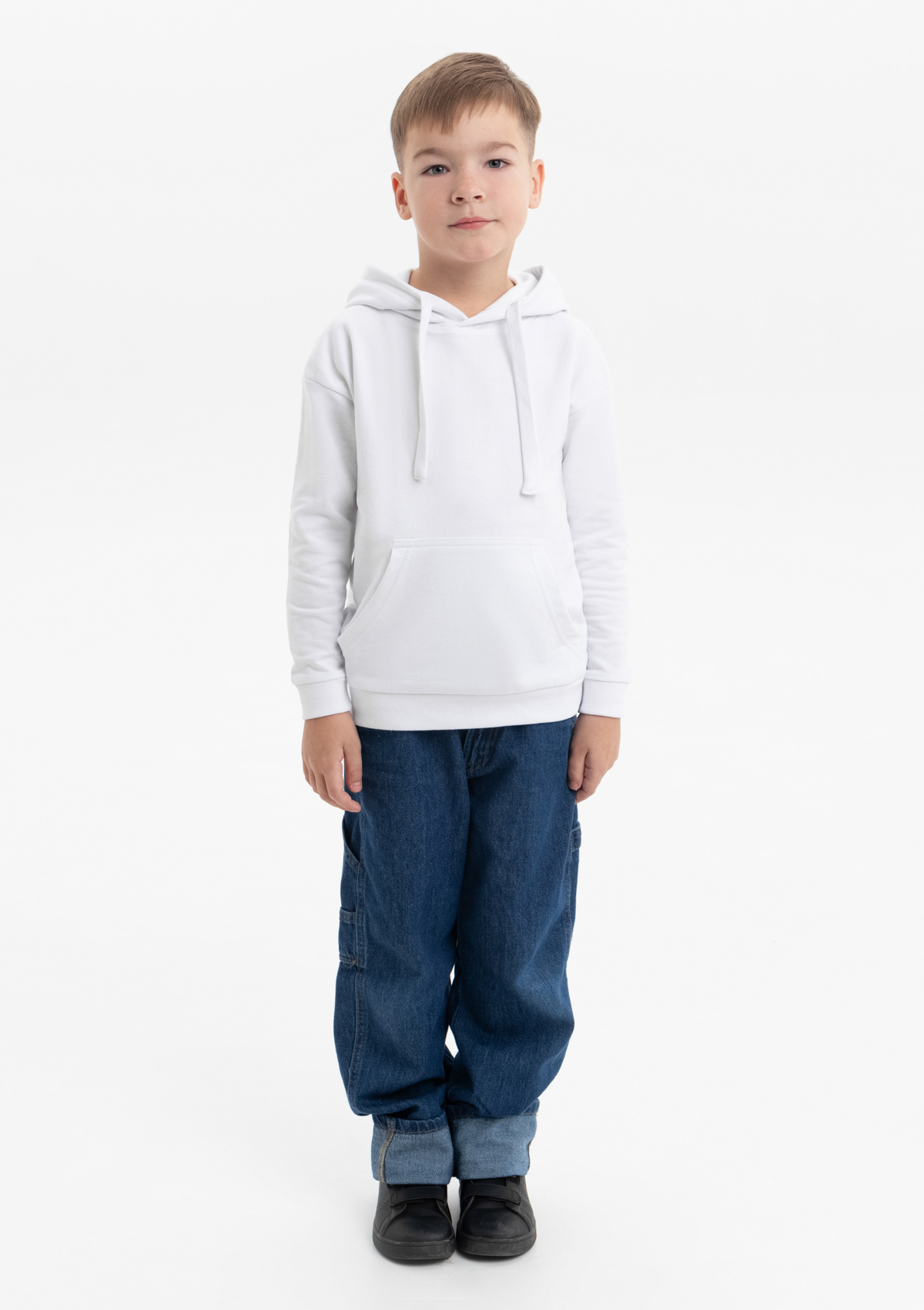 Худи детское STAN футер без начеса 260, 23J, Белый,  (10/1)  (14/14 лет)