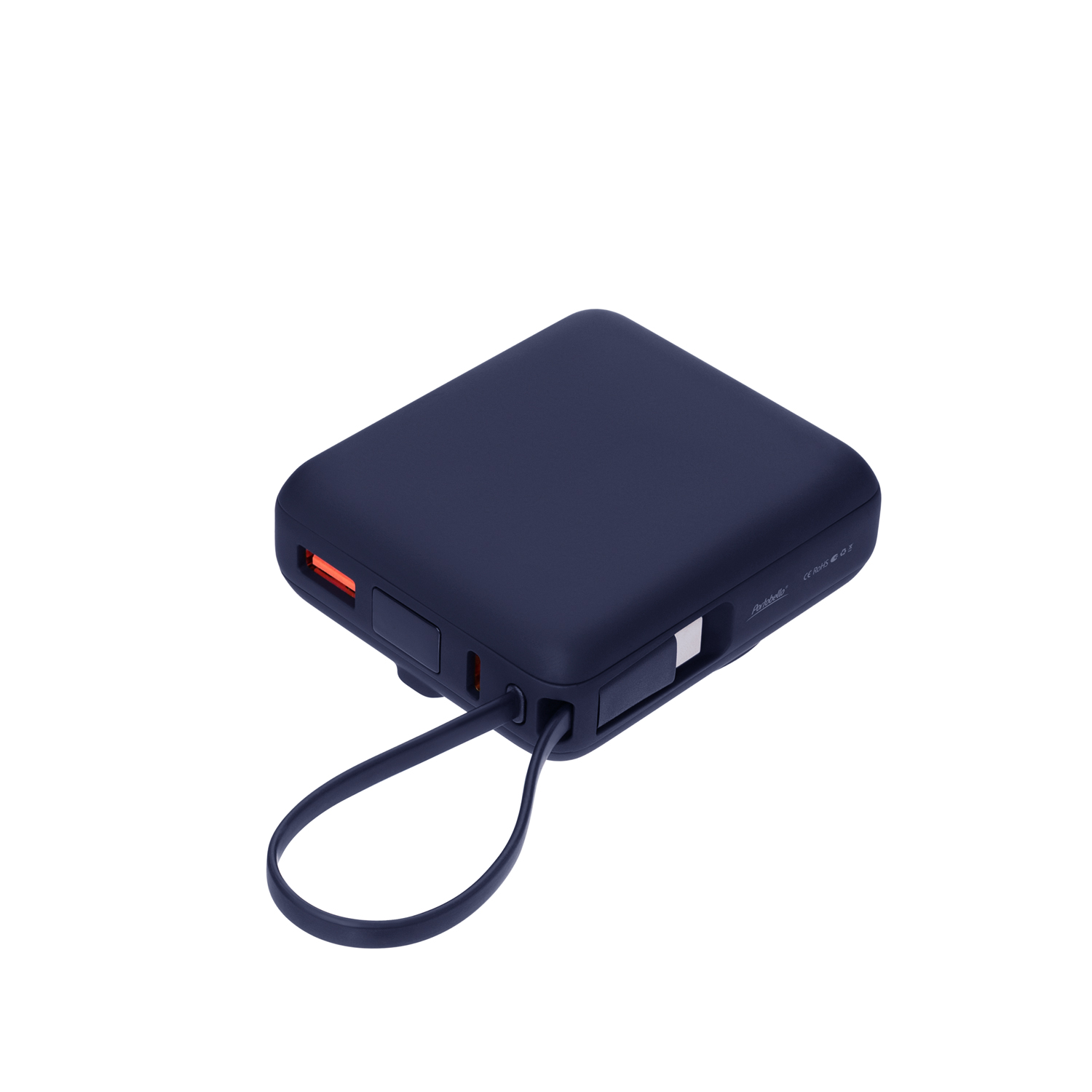 Внешний аккумулятор с подсветкой Ritter PD 10000mAh с функцией беспроводной зарядки 15W, синий