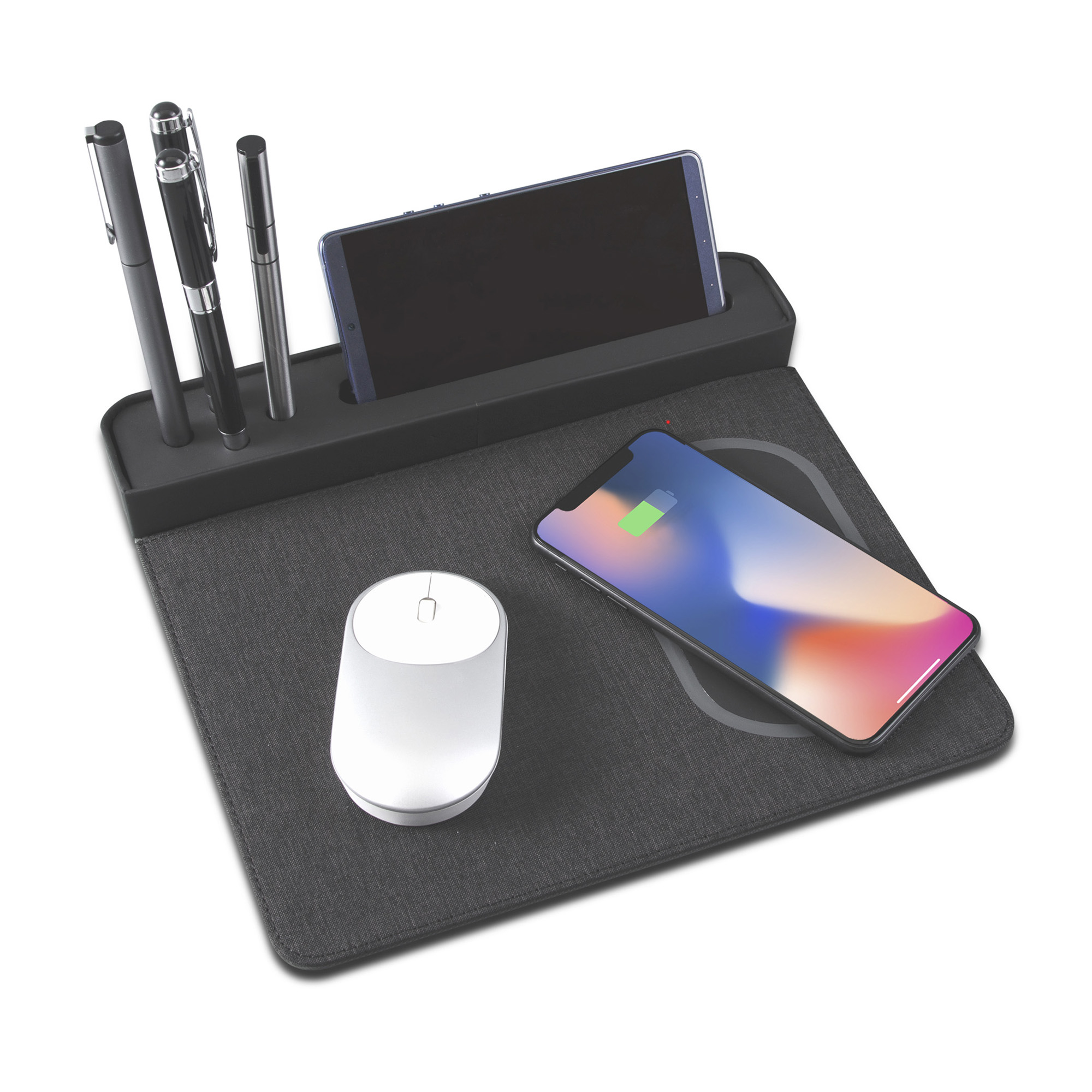 Настольная подставка с беспроводным зарядным устройством фото на сайте Print Logo.