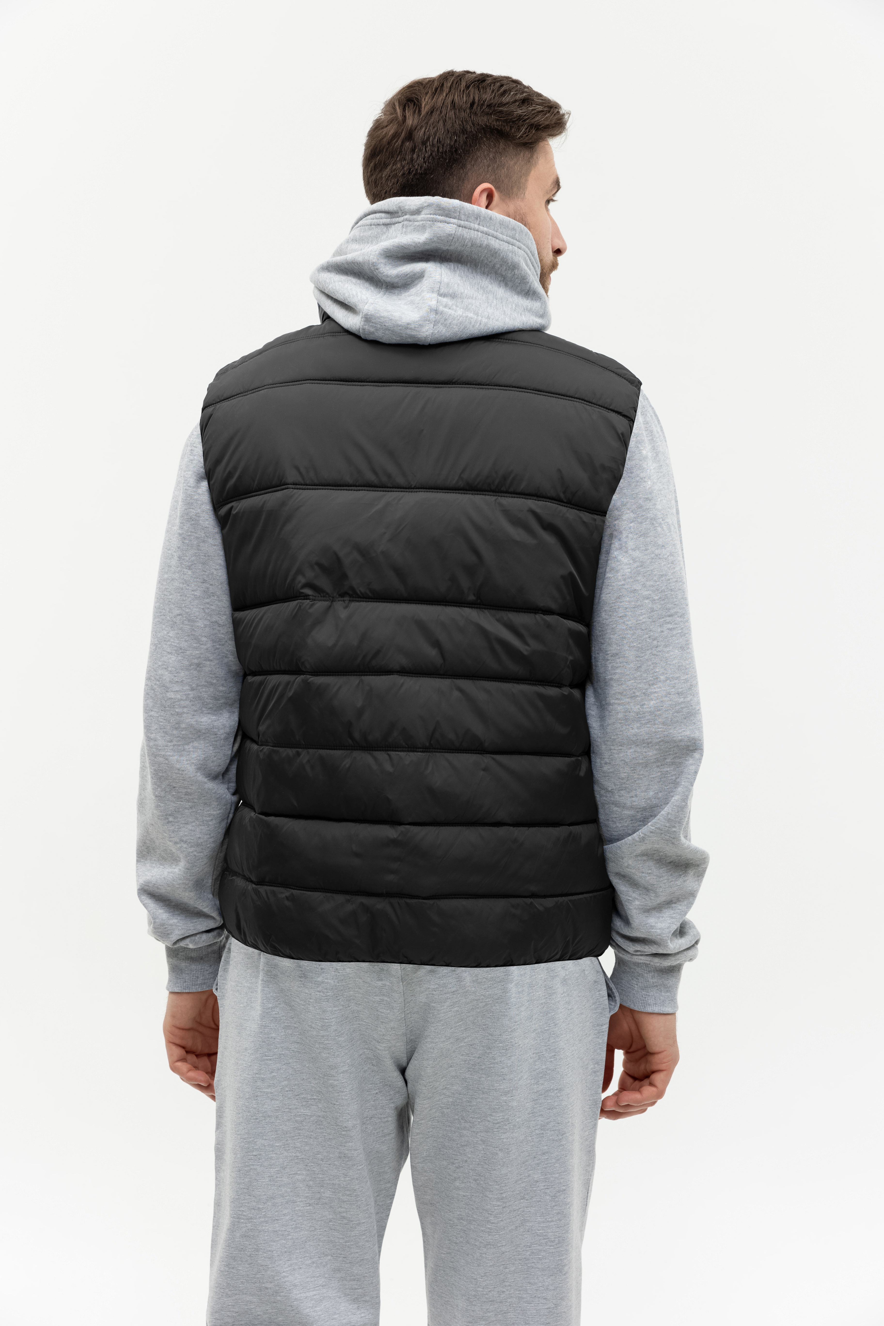 Жилет мужской STAN утепленный таффета 210T,65, 82, Чёрный,  (20)  (50/L)