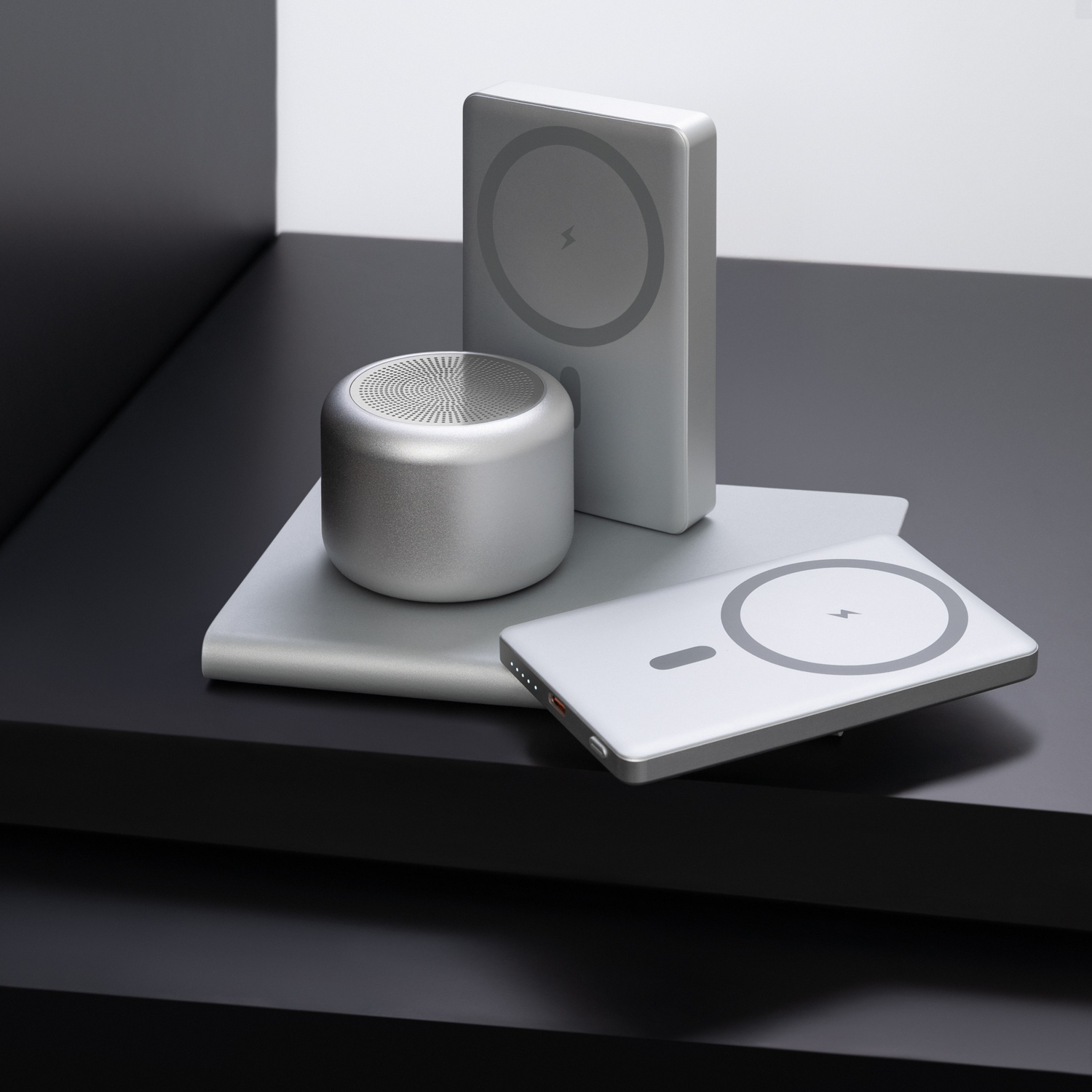 Беспроводная колонка Passion 80dB 600 mAh (Bluetooth 5.0), серебряная