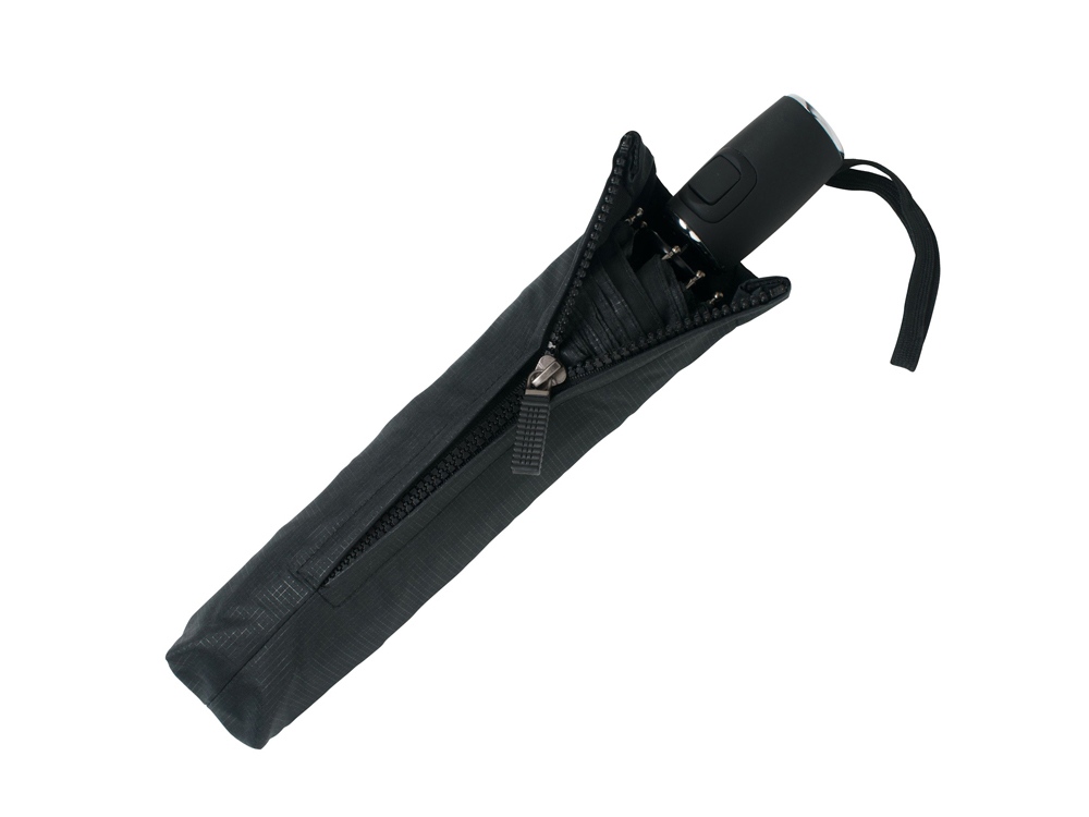 Зонт складной Grid. Hugo Boss, черный