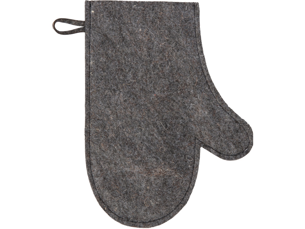 Рукавичка для бани и сауны Healing, серый графит