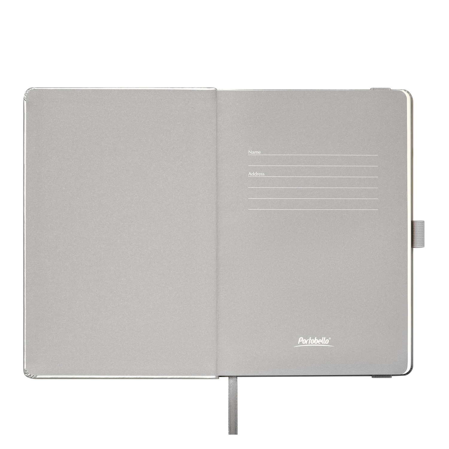 Ежедневник Альфа (Alpha) недатированный, серебро/серый