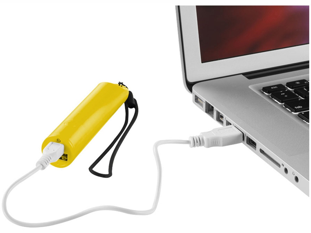 Портативное зарядное устройство Beam, 2200 mAh, желтый