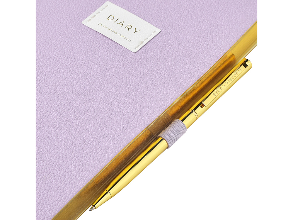 Ежедневник недатированный А5 Zefir с нашивкой, сиреневый