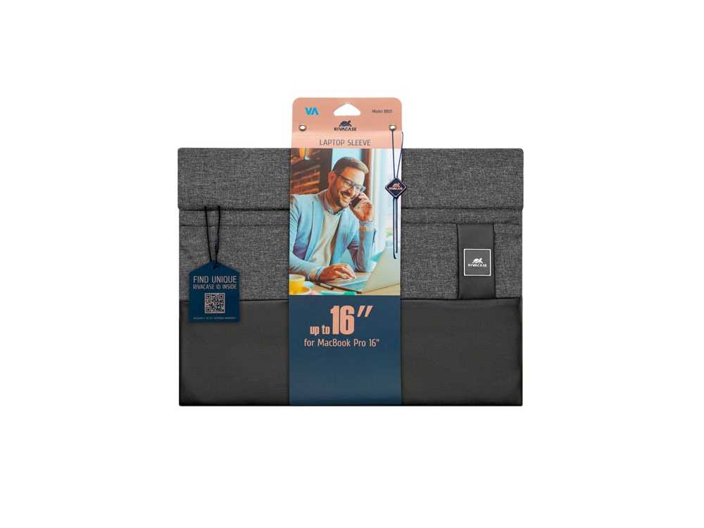 RIVACASE 8805 black melange чехол для MacBook Pro 16 и Ultrabook 15.6 / 12