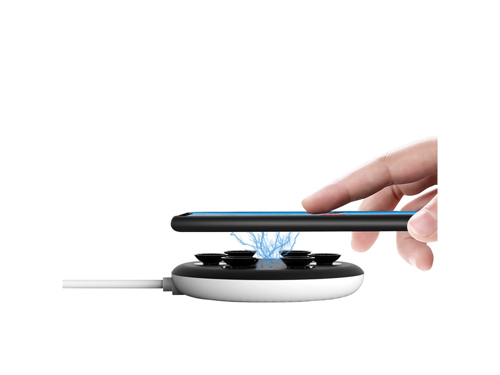 Беспроводное зарядное устройство NEO Spider Quick с логотипом Rombica | Print Logo