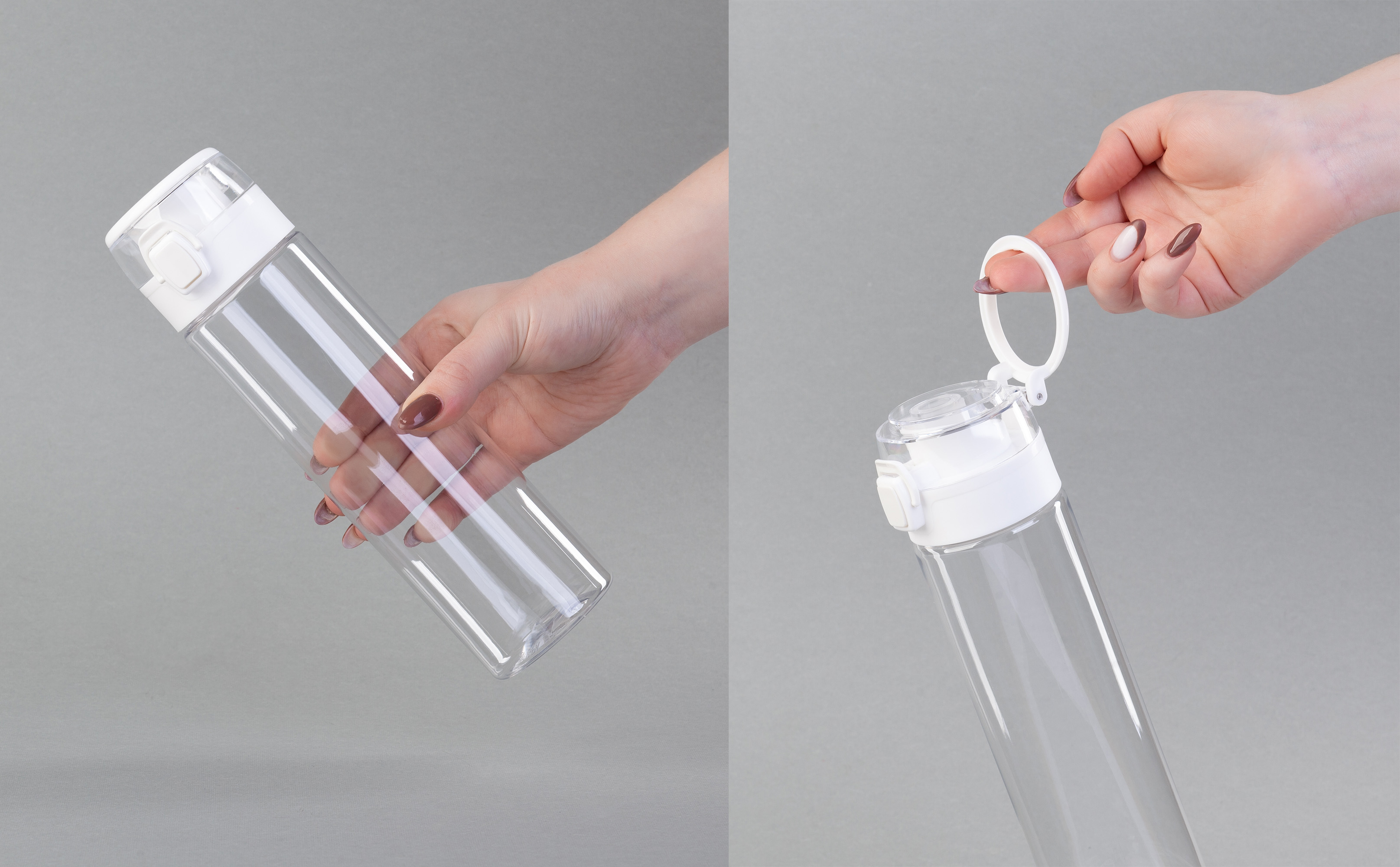 Бутылка для воды "Vita" 600 мл, оранжевый с белым