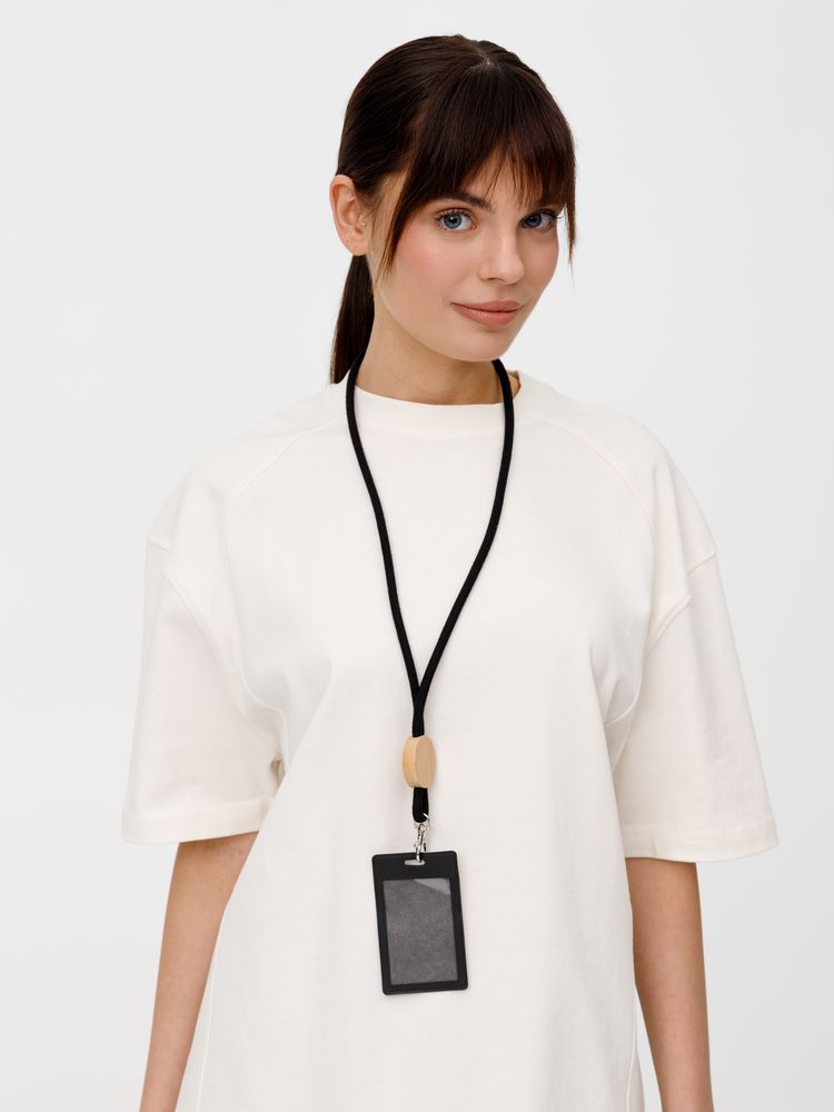 Шнурок для бейджа Tube Wood