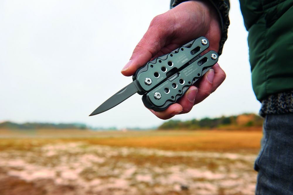 Мультитул Working Tool — пример нанесения логотипа (Troika) | Print Logo