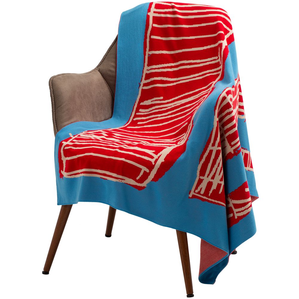 Плед «Небоскребы» с логотипом Принтэссенция | Print Logo