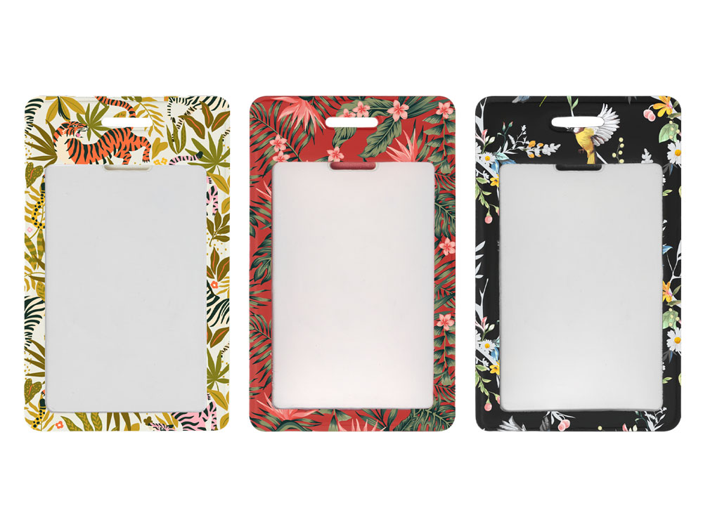 Чехол для пропуска с возможностью полноцветной печати, софт-тач с логотипом  | Print Logo