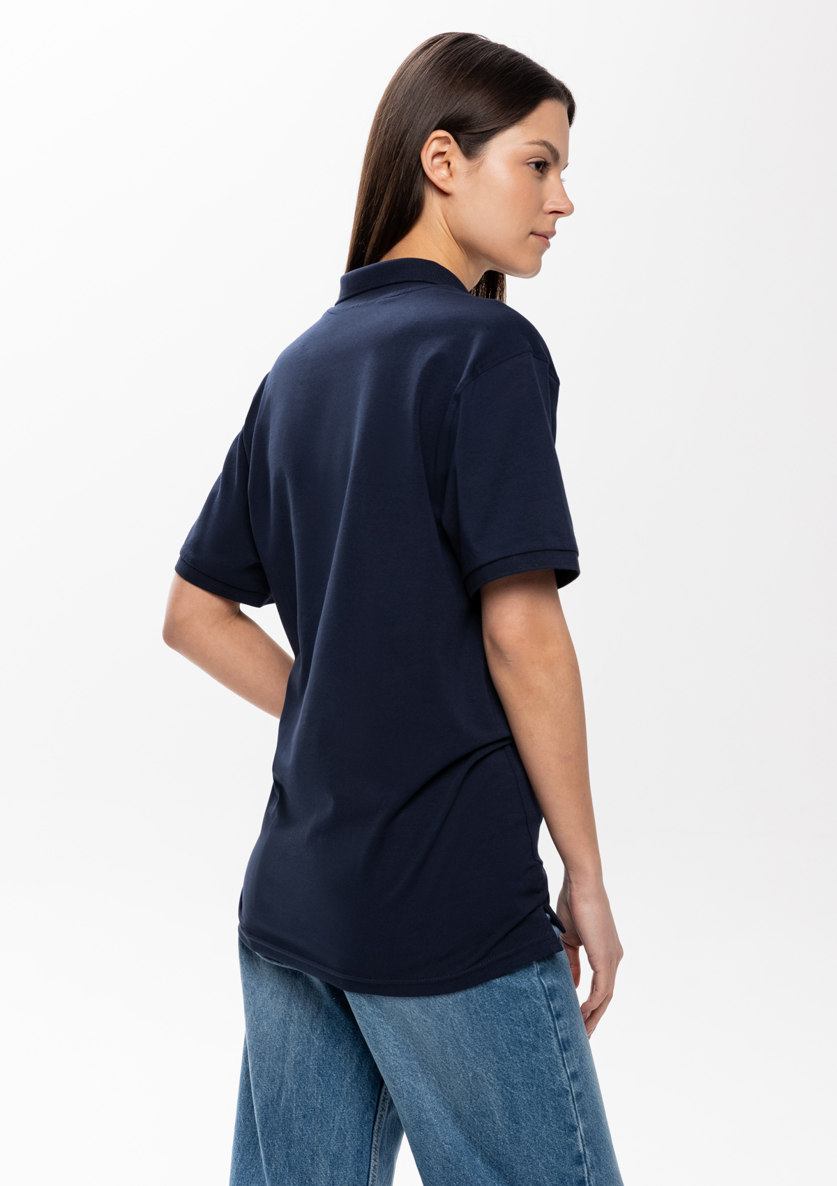 Рубашка поло унисекс STAN хлопок/эластан 200, 05, Тёмно-синий,  (46)  (52/XL)