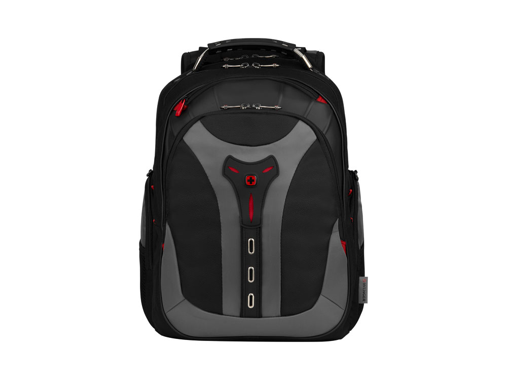 Рюкзак WENGER 17, черный/серый, полиэстер, 37 x 24 x 48 см, 25 л