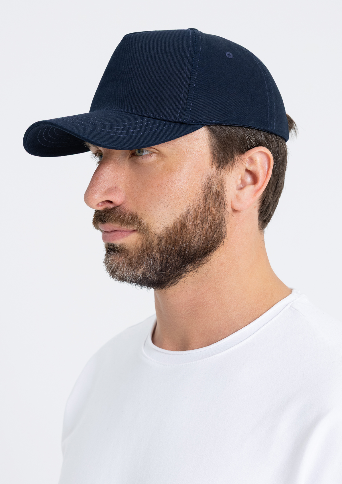 Бейсболка STAN 5 клиньев хлопок 280, 03, Тёмно-синий,  (46)  (56-58)