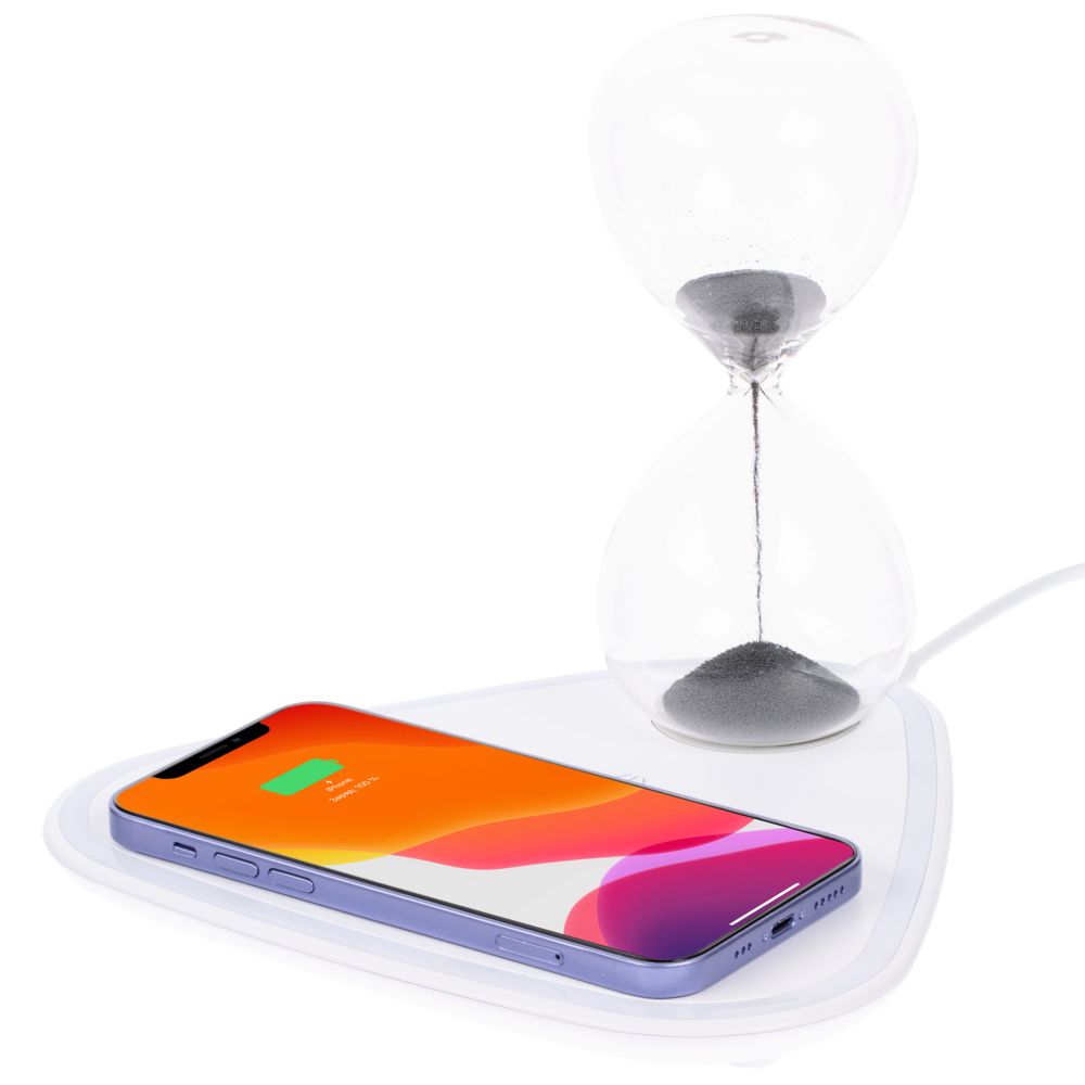 Станция беспроводной зарядки с антистрессом Countdown с логотипом Molti | Print Logo