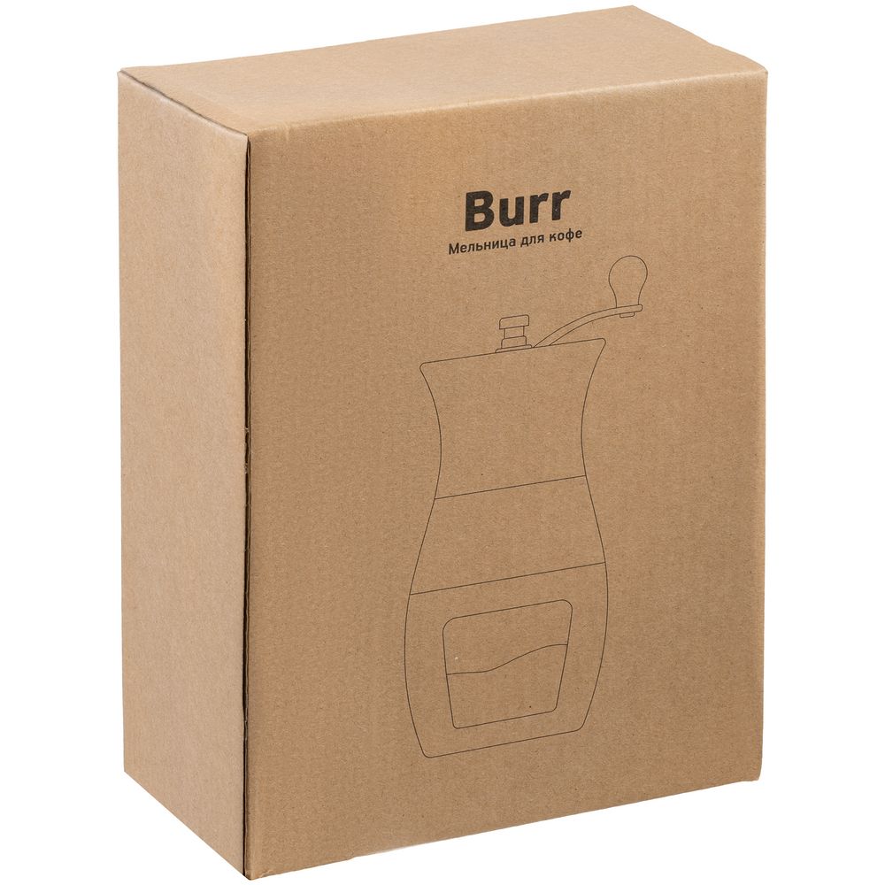 Мельница для кофе Burr — пример нанесения логотипа (Molti) | Print Logo