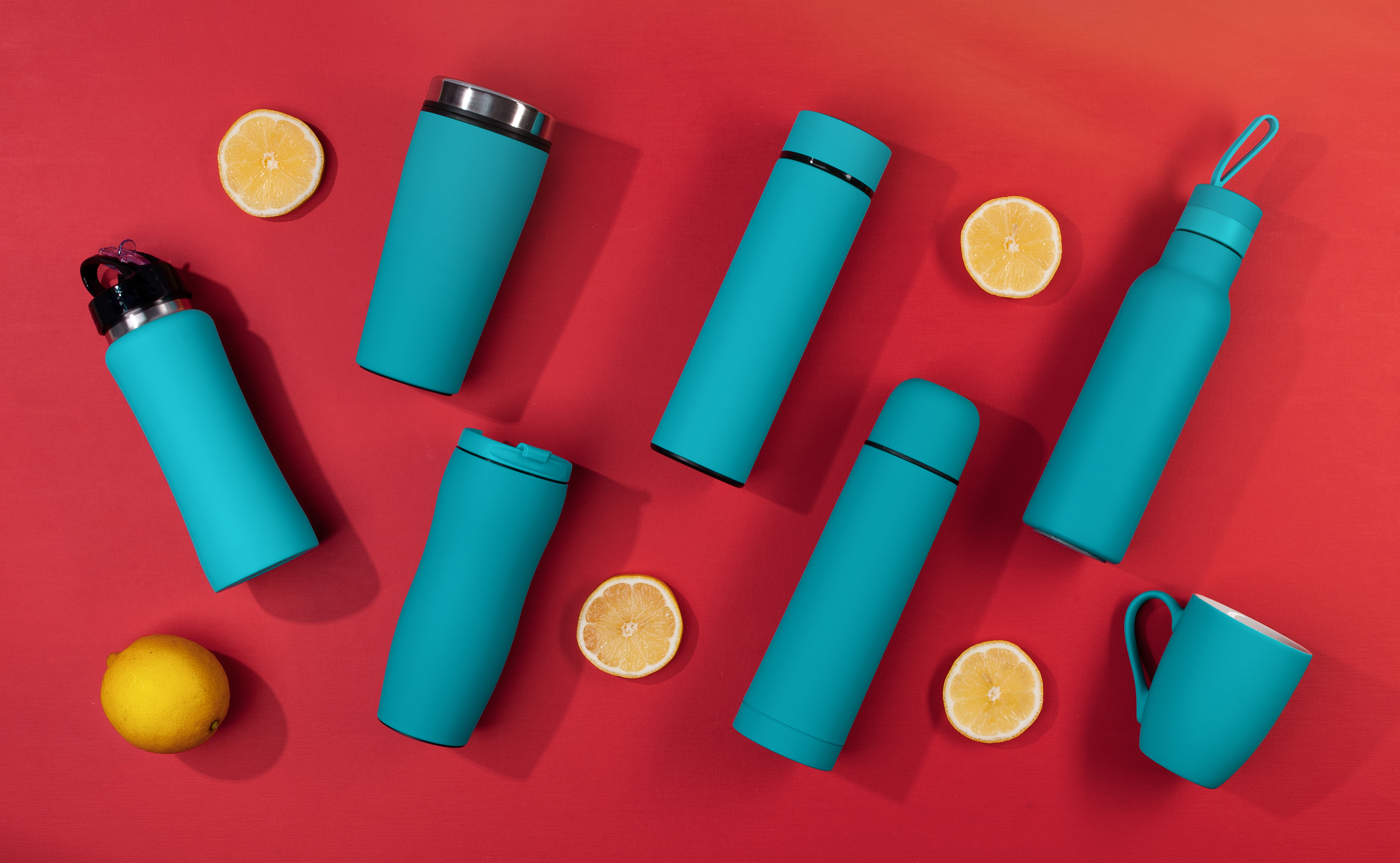 Термостакан "Европа" 500 мл, покрытие soft touch, фиолетовый