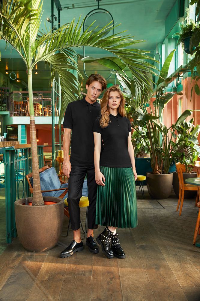 Рубашка поло Safran зеленое яблоко фото на сайте Print Logo.