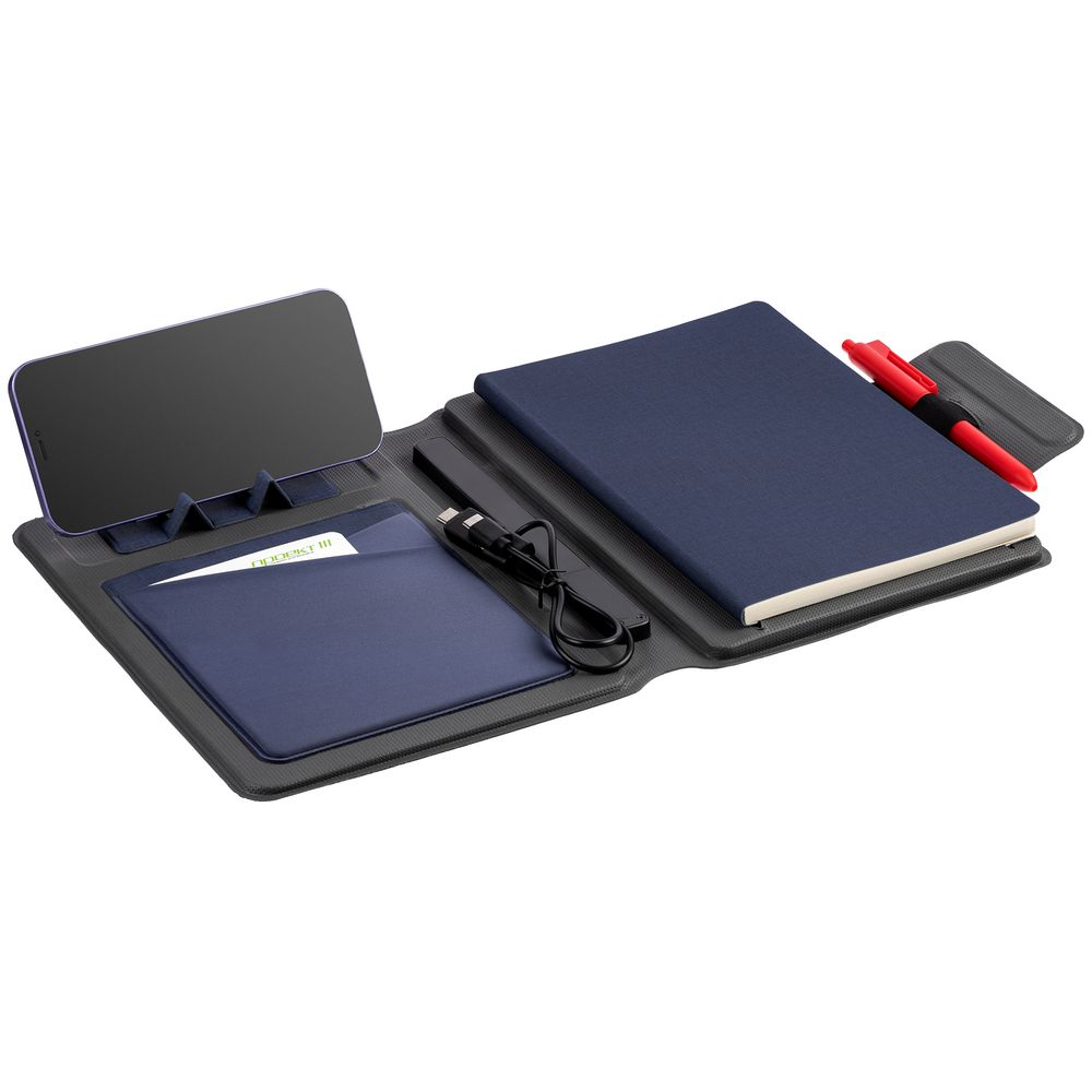 Органайзер с блокнотом и аккумулятором Oiro фото на сайте Print Logo.