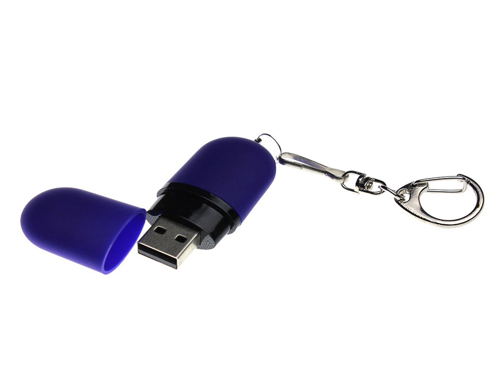 Флешка Goutte Soft-touch на 4 Гб, синий