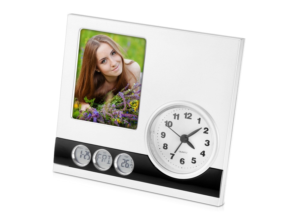 Часы с фоторамкой Оксфорд с логотипом  | Print Logo